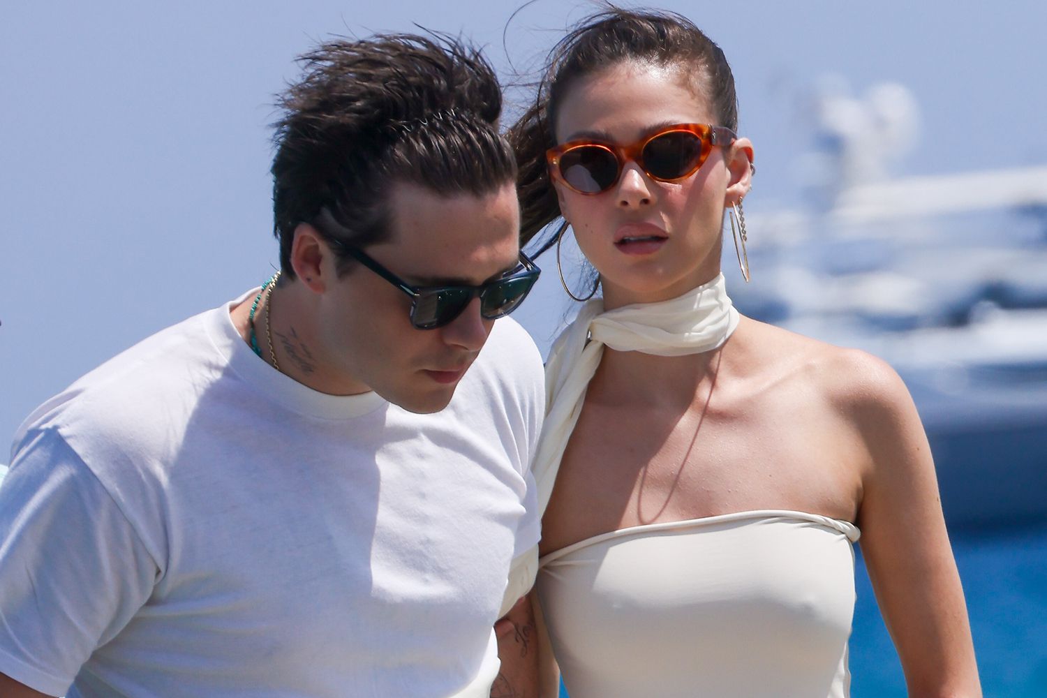 Brooklyn Beckham and Wife Nicola Peltz Enjoy Luxury Yacht Vacation in(00)