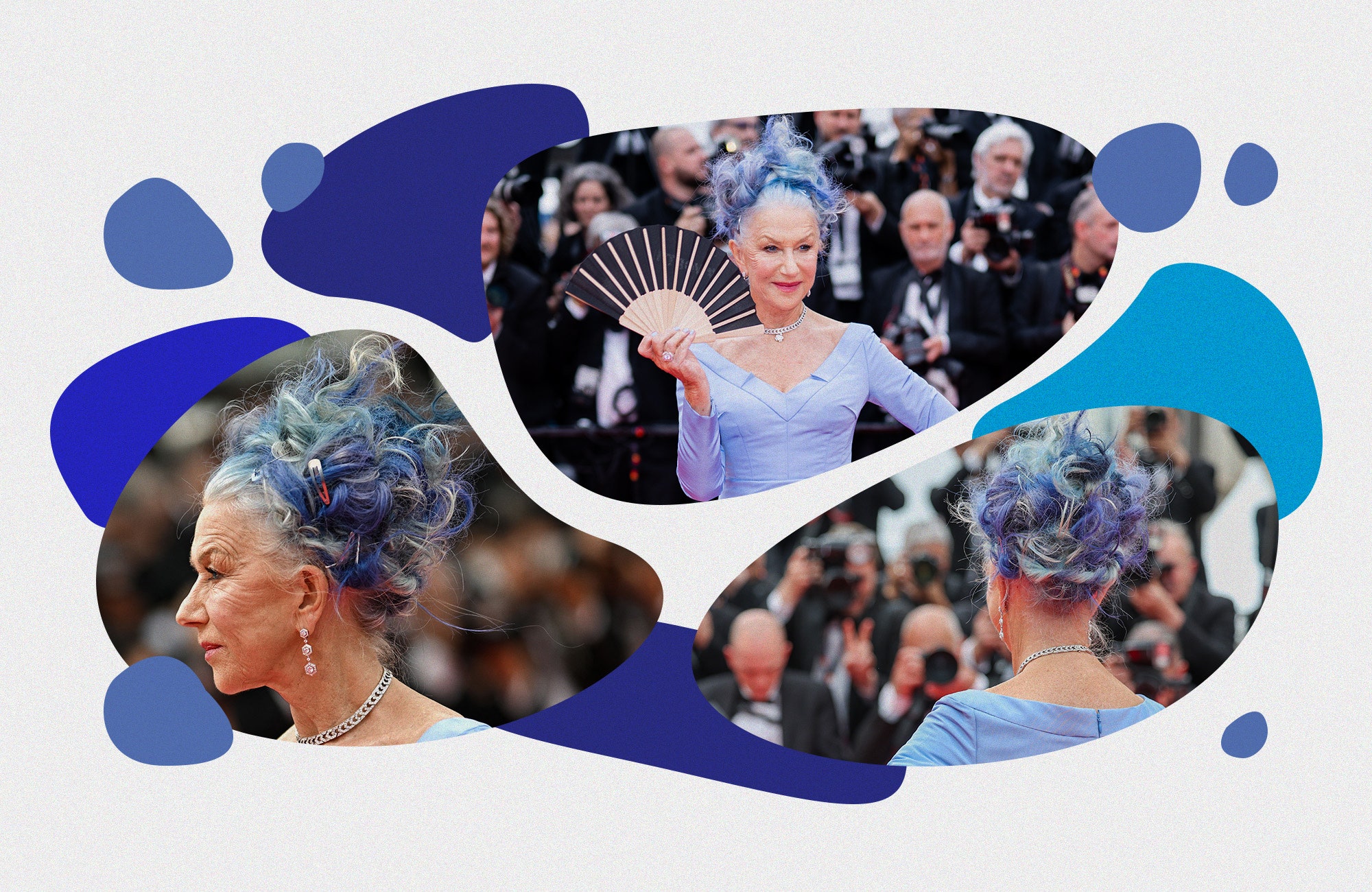 Helen Mirren Turns Heads with New Blue Hair at Cannes Film Festival ...