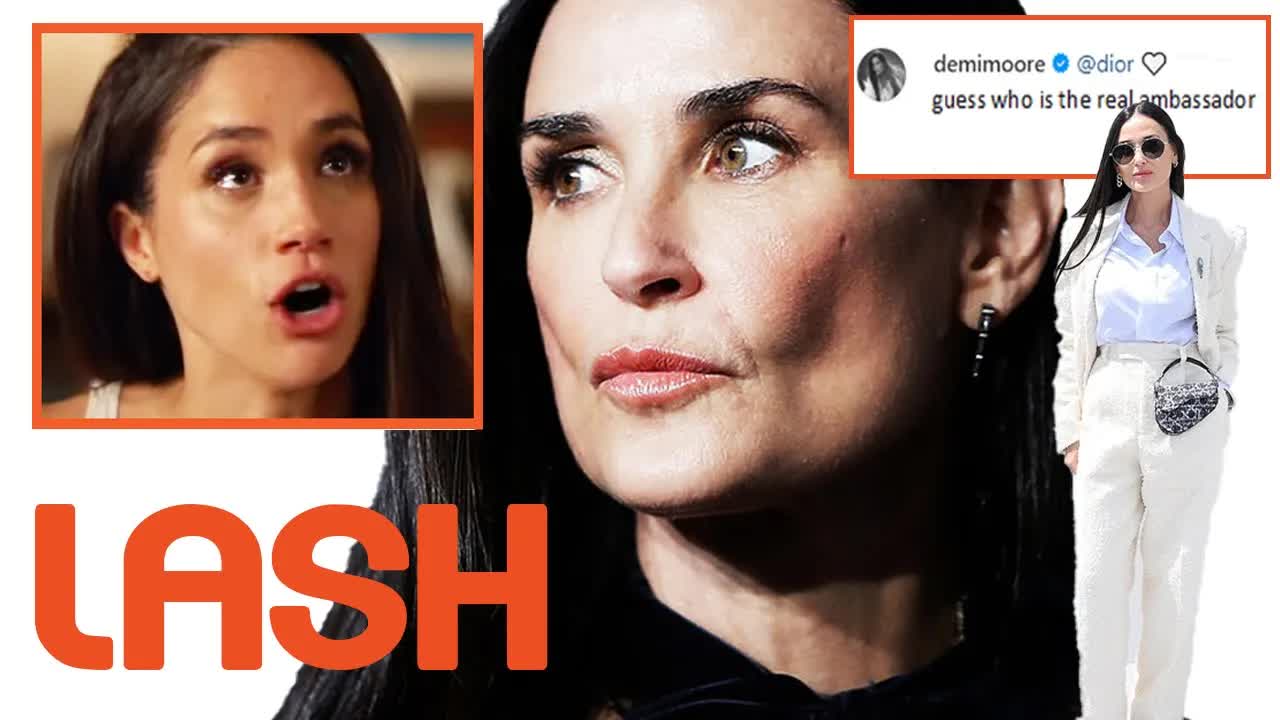 Demi Moore Takes Center Stage at Dior Springs Show, Mocks Uninvited
