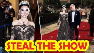 Catherine Dazzles Again on the Red Carpet Despite Rainy Weather