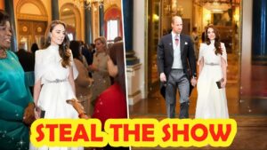 Catherine Shines in Elegant White at Buckingham Palace Luncheon